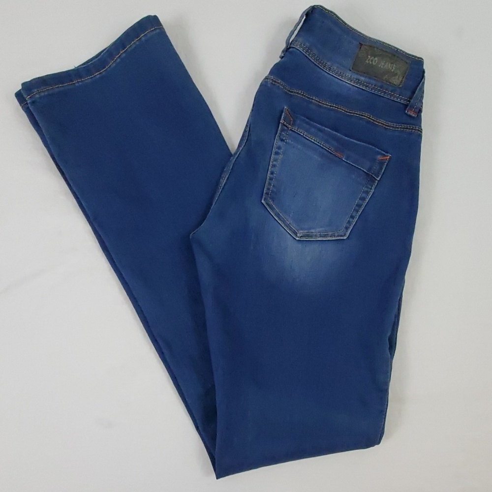 ZCO Jeans Low Rise Boot Cut Jeggings Blue Juniors Women's 7